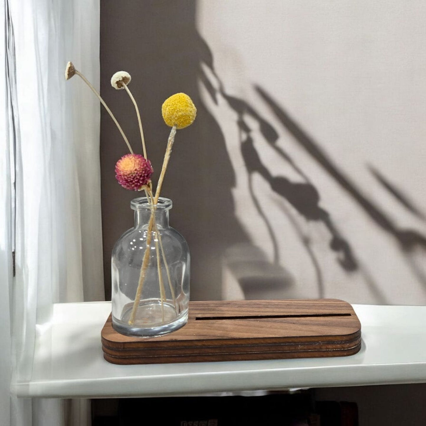 Blooms & Memories – Mini Bud Vase with 5x7 Display Stand