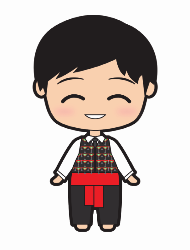 Chibi Ethnicity Pins