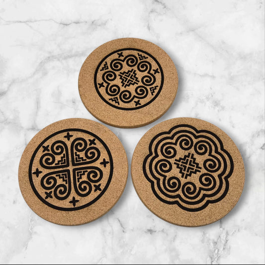 Hmong Elements: Engraved Cork Set